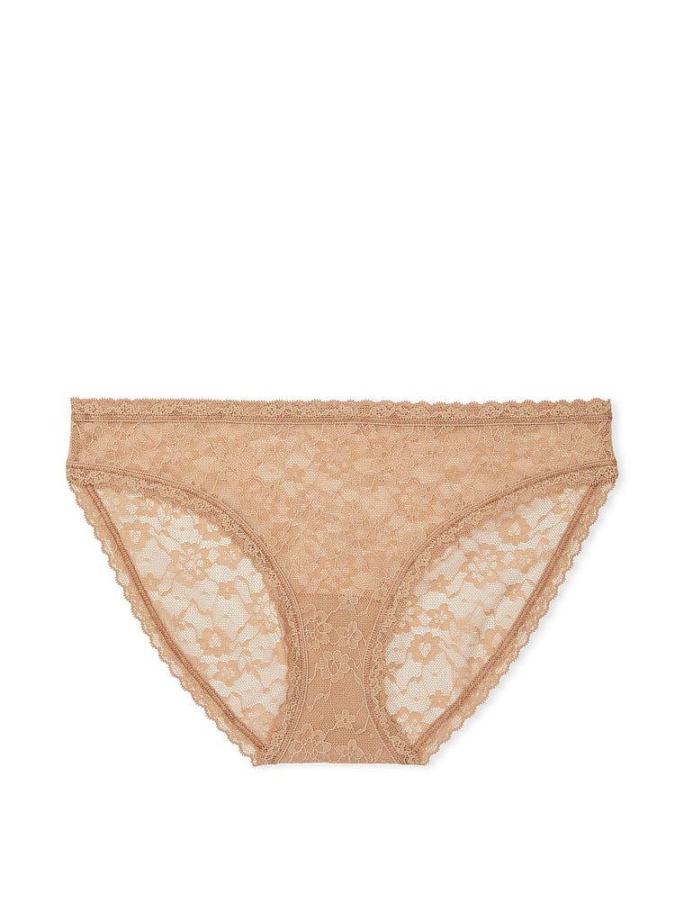 Majtki koronkowe Lace Bikini. Produkt ma kolor beżowy i pochodzi z kolekcji Lacie. 