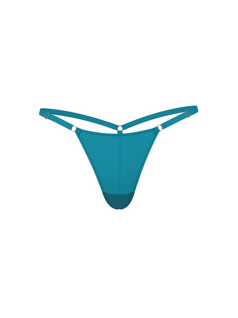 Stringi z regulowanymi paseczkami. Produkt ma kolor zielony i pochodzi z kolekcji Very Sexy. 
