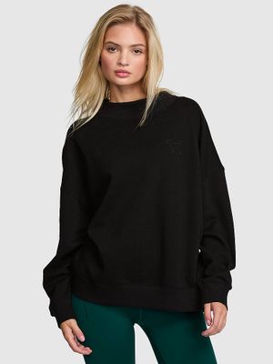 PINK Bluza oversize Campus Fleece ze stójką