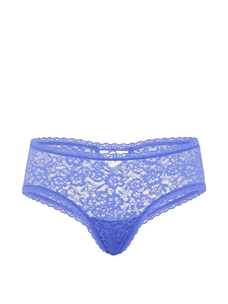 Majtki koronkowe Keyhole Cheeky. Produkt ma kolor fioletowy i pochodzi z kolekcji Lacie. 