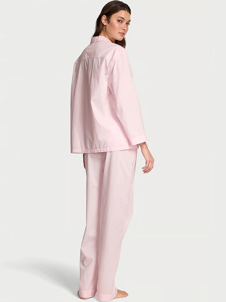 Piżama z bawełny Heritage. Produkt ma kolor różowy i pochodzi z kolekcji Victoria's Secret. 