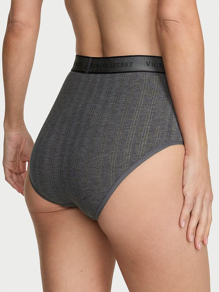 Majtki figi z modalu Ultra-Fine Logo Brief. Produkt ma kolor szary i pochodzi z kolekcji Cotton. 