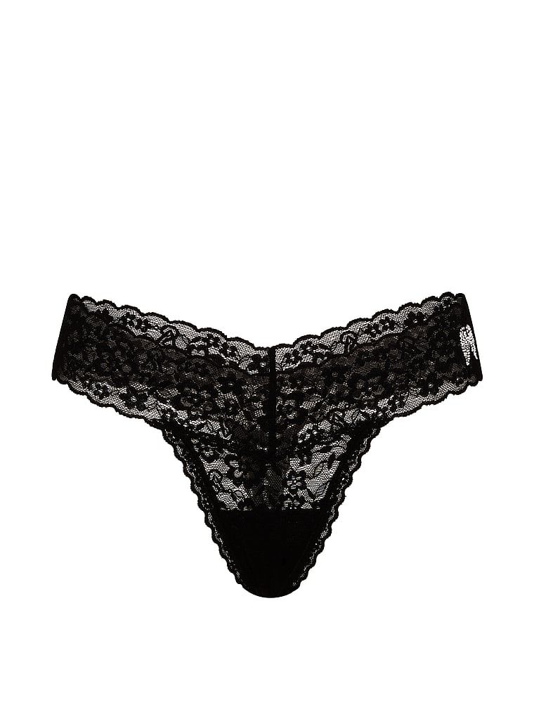 Stringi koronkowe z cekinami Lacie Sparkle. Produkt ma kolor czarny i pochodzi z kolekcji Lacie. 