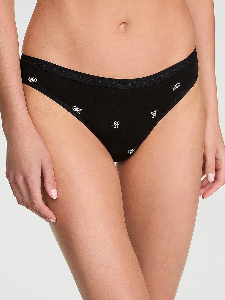 Majtki bawełniane Bikini. Produkt jest wzorzysty i pochodzi z kolekcji Victoria's Secret. 