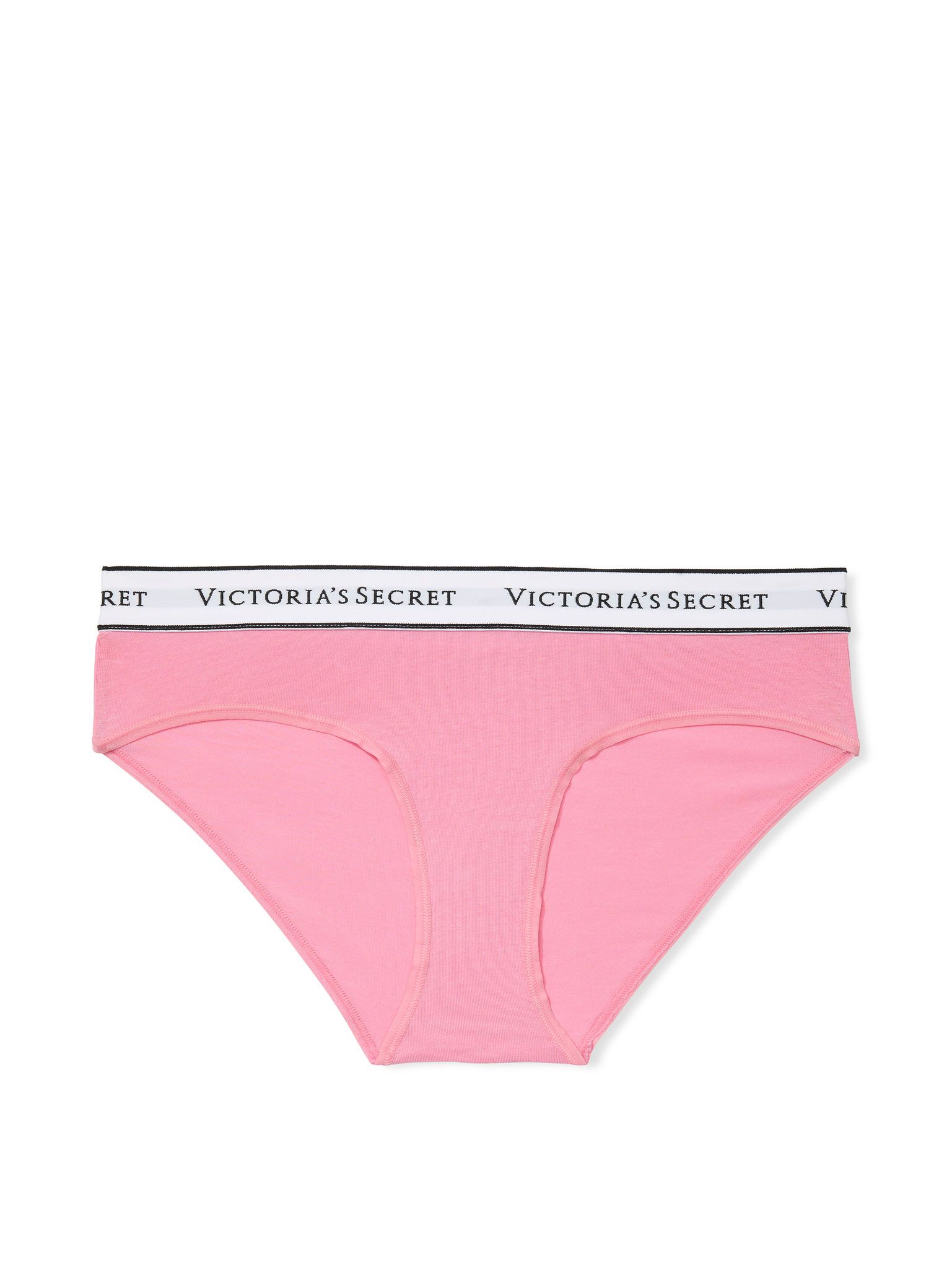 Majtki bawełniane z logo w talii Hiphugger. Produkt ma kolor różowy i pochodzi z kolekcji Cotton. 