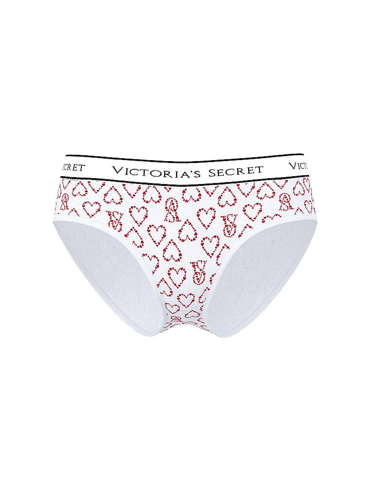Majtki bawełniane z logo w talii Hiphugger. Produkt jest wzorzysty i pochodzi z kolekcji Cotton. 