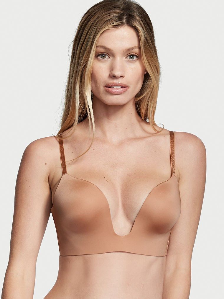 Victoria's Secret Bare Biustonosz do głębokich dekoltów z obniżonym tyłem Plunge Low-Back