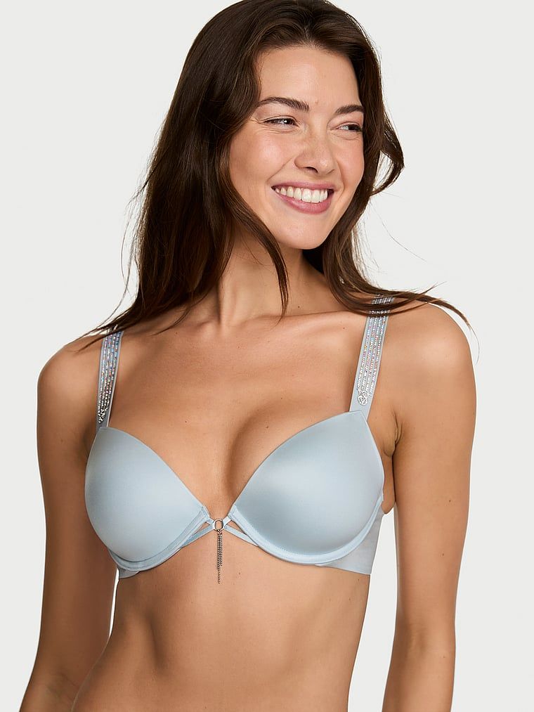 Very Sexy Biustonosz push-up z błyszczącymi ramiączkami Ombre Shine Strap