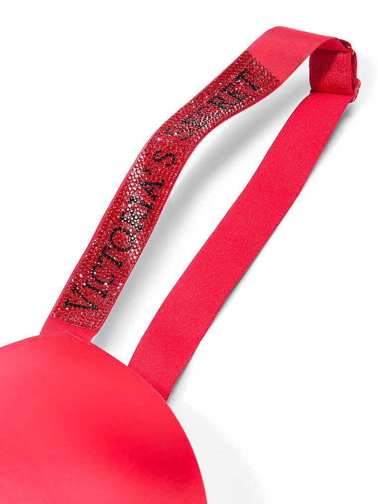 Biustonosz push-up Shine Strap. Produkt ma kolor czerwony i pochodzi z kolekcji Very Sexy. 