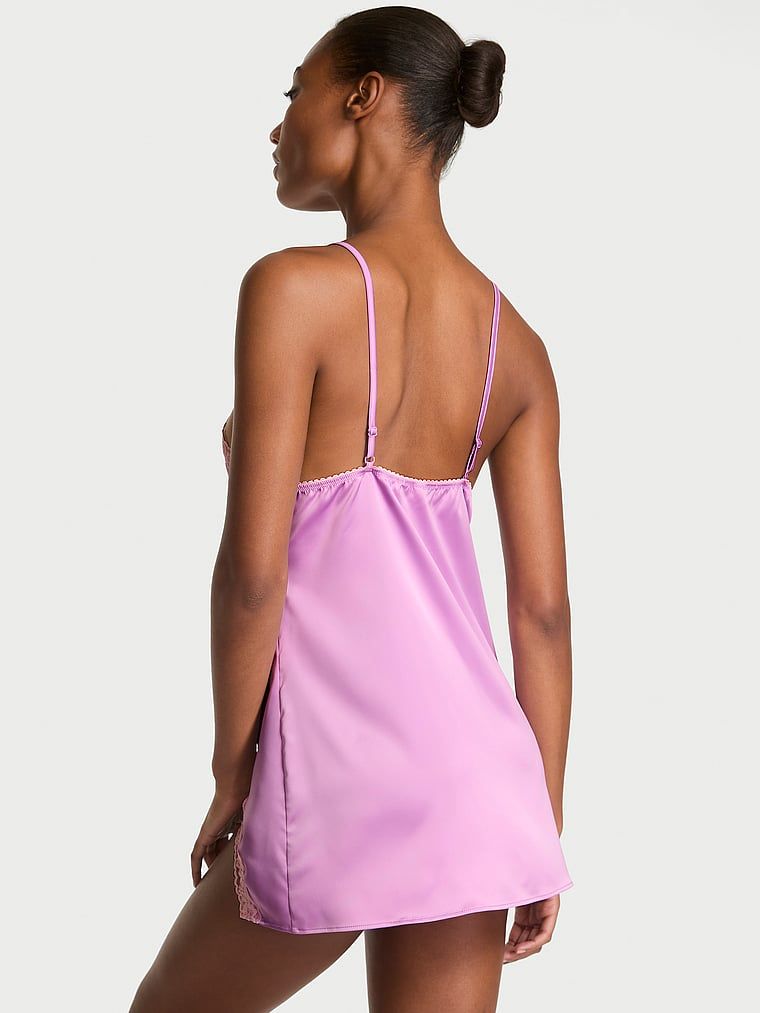 Victoria's Secret Koszulka nocna z koronką Tease Slip