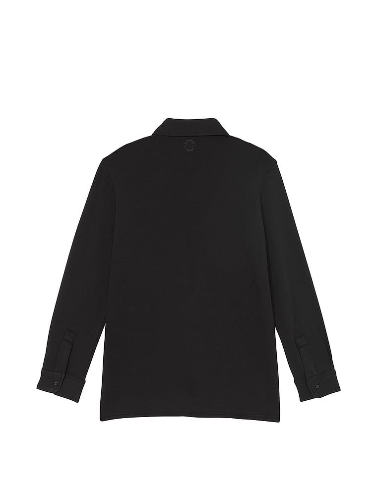 Koszula z modalu Brushed Shirt. Produkt ma kolor czarny i pochodzi z kolekcji Victoria's Secret.