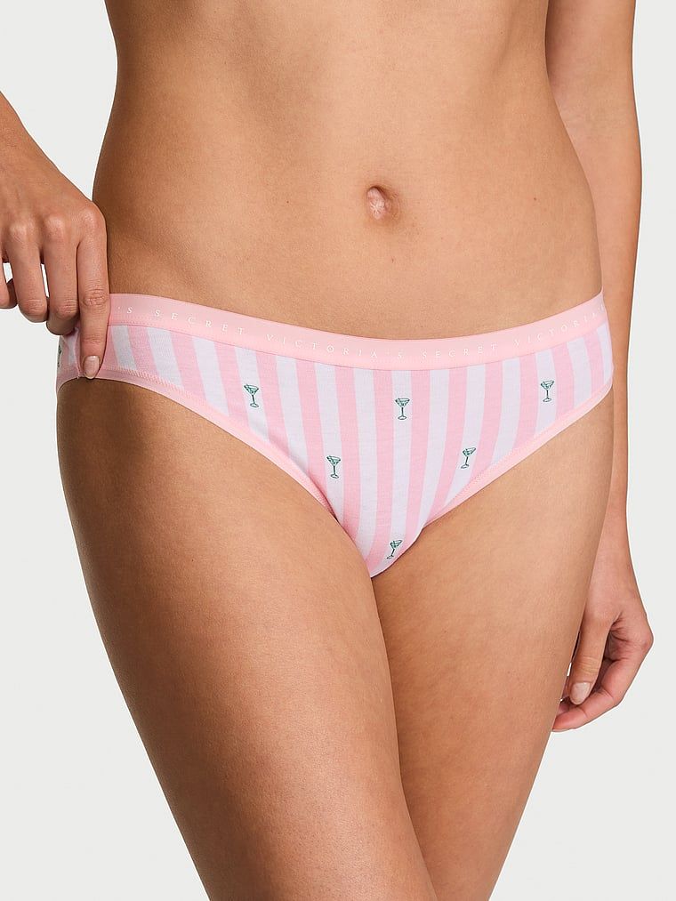 Majtki bawełniane Bikini. Produkt ma kolor wzorzysty i pochodzi z kolekcji Victoria's Secret. 