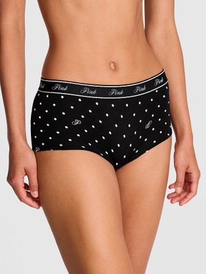 Majtki boyshort z logo Logo Cotton