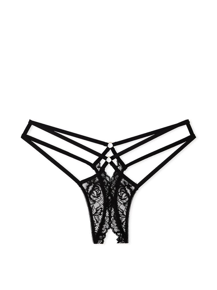 Very Sexy Stringi koronkowe bez kroku Rose Lace