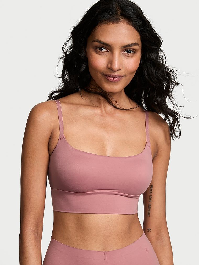 Biustonosz braletka Feathersoft Essentials. Produkt ma kolor różowy i pochodzi z kolekcji Victoria's Secret. 