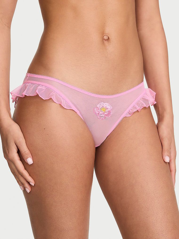 Dream Angels Majtki z haftem Watercolor Motif Flutter Bikini