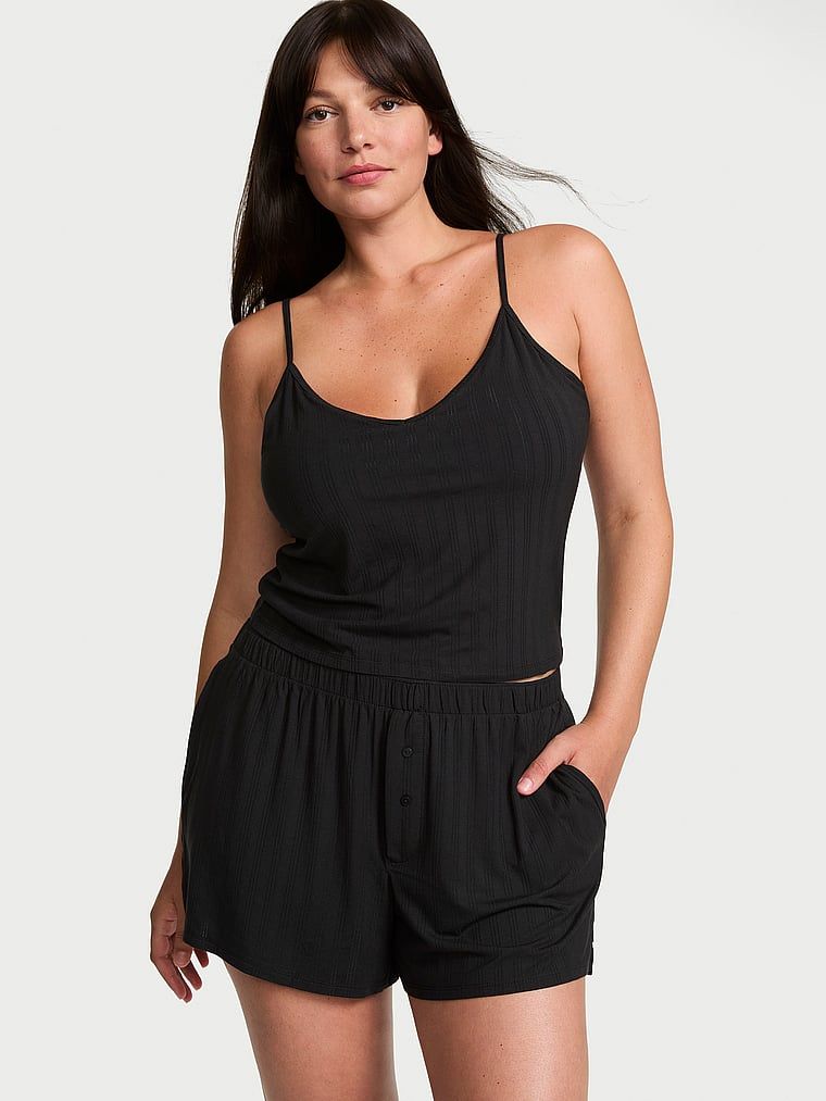 Victoria's Secret Zestaw do spania z modalu - top na ramiączkach i szorty SoSoft