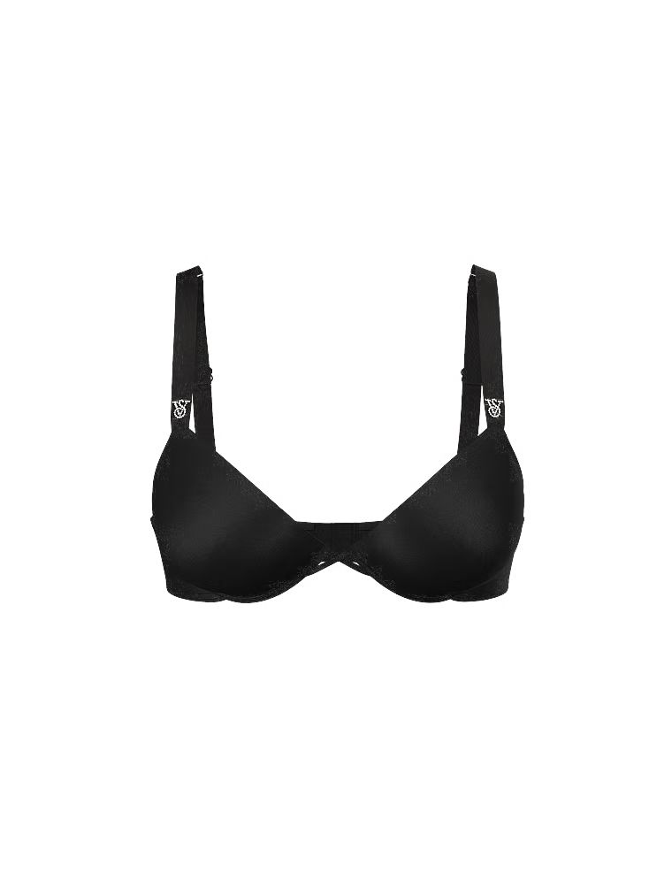 Biustonosz push-up z błyszczącymi ramiączkami Angel Shine Strap. Produkt ma kolor czarny i pochodzi z kolekcji Very Sexy. 