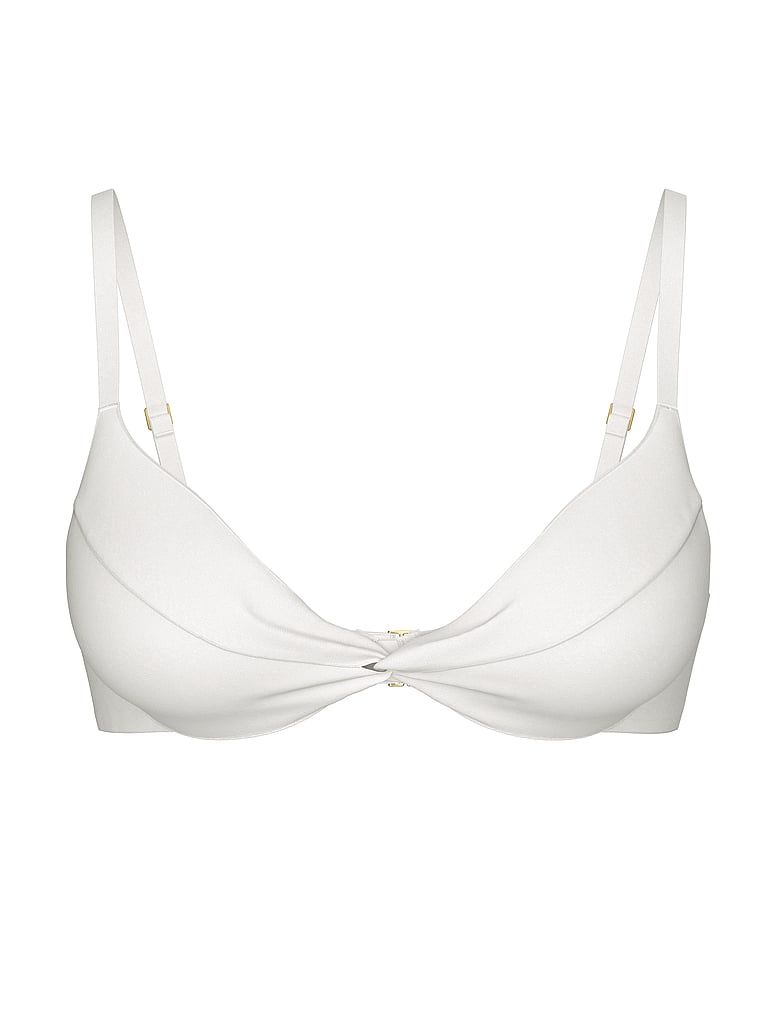 Góra od bikini z push-upem Essential Twist. Produkt ma kolor biały i pochodzi z kolekcji Victoria's Secret Swim. 