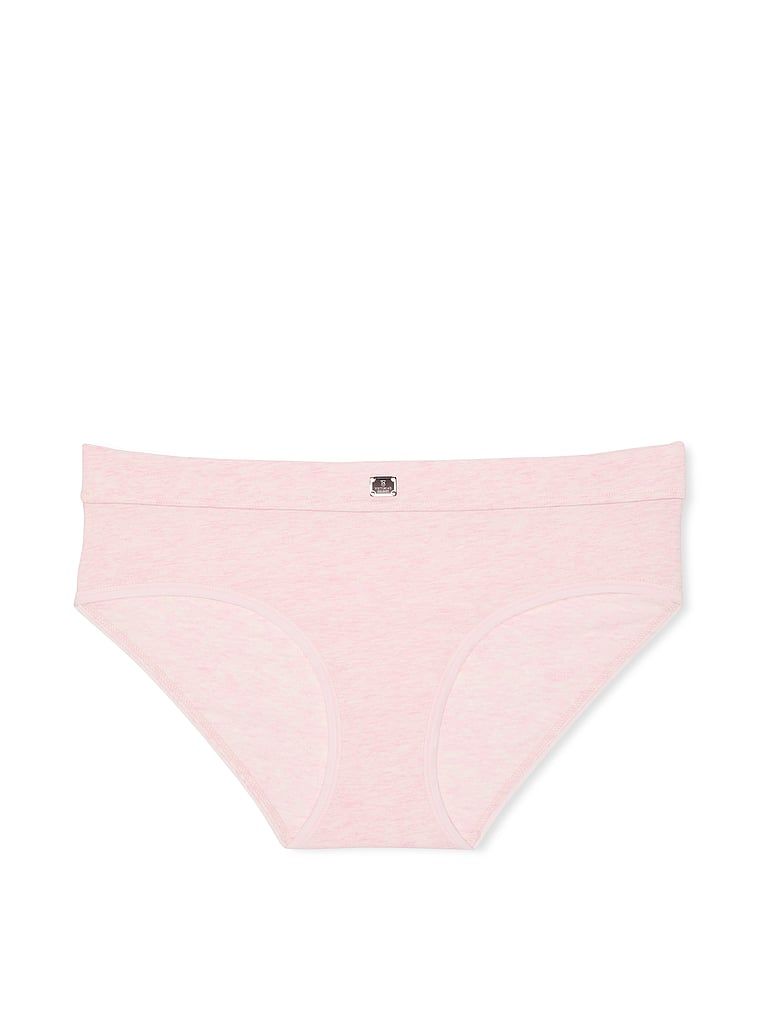 Majtki bawełniane z logo w talii Hiphugger Hardware. Produkt ma kolor różowy i pochodzi z kolekcji Cotton. 