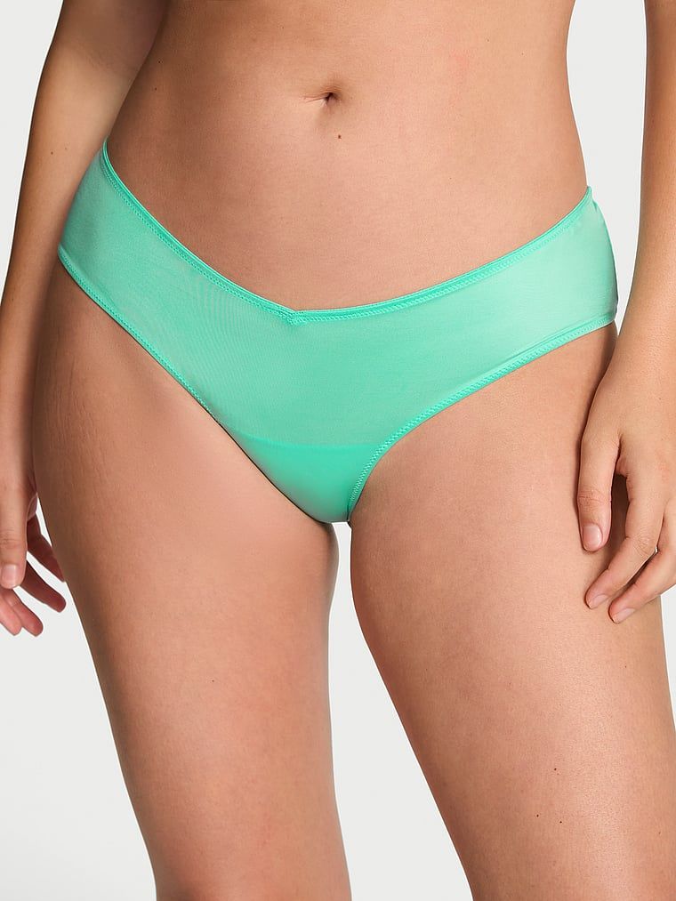 Majtki z paseczkami z tyłu i wysoko wyciętymi nogawkami Strappy-Back Cheeky. Produkt ma kolor niebieski i pochodzi z kolekcji Very Sexy. 