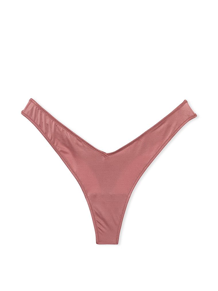 Stringi z paseczkami z tyłu i wysoko wyciętymi nogawkami Strappy-Back High-Leg. Produkt ma kolor różowy i pochodzi z kolekcji Very Sexy. 