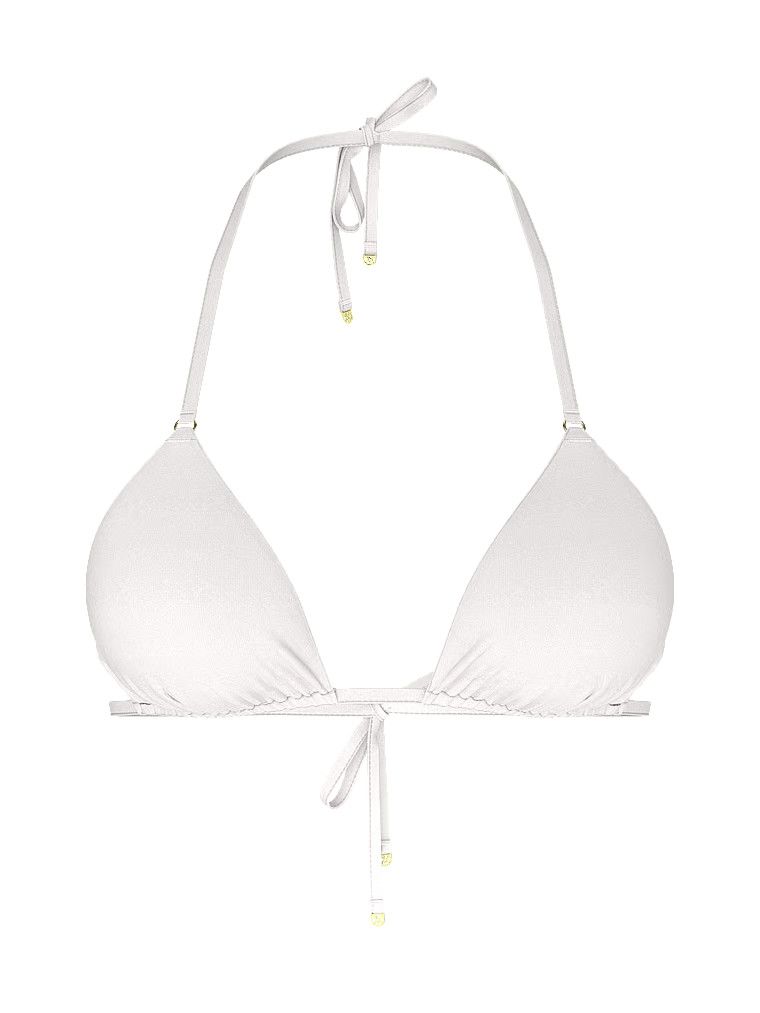 Góra od bikini Essential Triangle. Produkt ma kolor biały i pochodzi z kolekcji Victoria's Secret Swim. 
