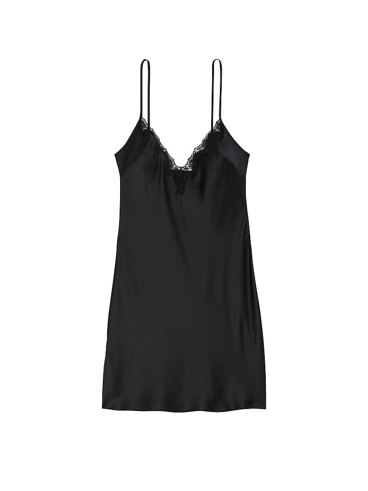 Victoria's Secret Koszulka nocna satynowa Satin and Rose Slip