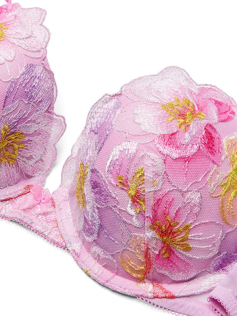 Biustonosz push-up z haftem Watercolor. Produkt jest wzorzysty i pochodzi z kolekcji Dream Angels. 