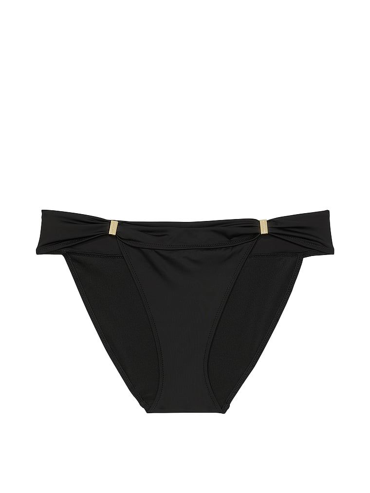 Dół od bikini Essential Harlow. Produkt ma kolor czarny i pochodzi z kolekcji Victoria's Secret Swim. 