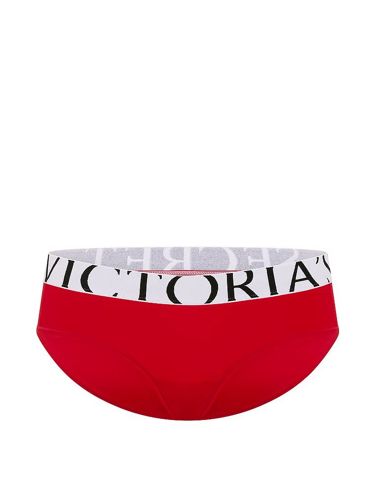 Majtki z logo Cool Hiphugger. Produkt ma kolor czerwony i pochodzi z kolekcji Victoria's Secret. 