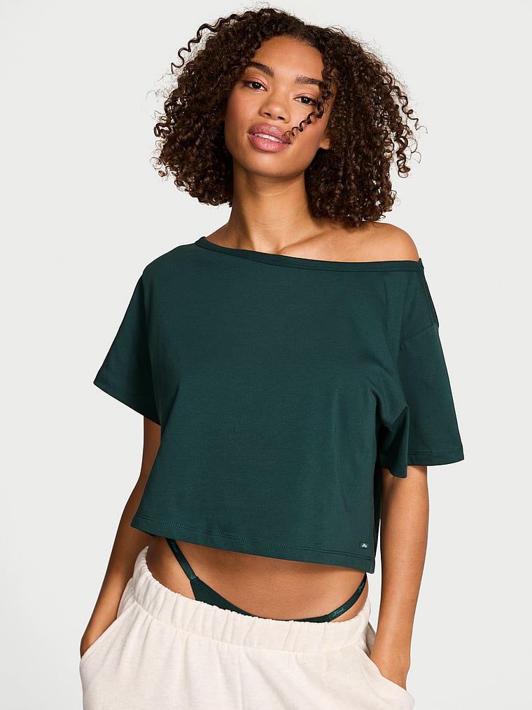 Koszula nocna Slouchy Cropped Sleepshirt