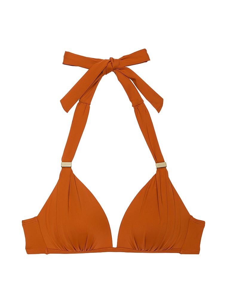 Góra od bikini z push-upem Essential Harlow. Produkt ma kolor brązowy i pochodzi z kolekcji Victoria's Secret Swim. 