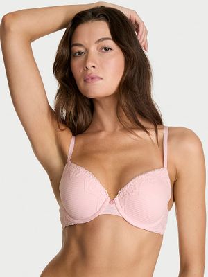 T-shirt Biustonosz push-up bawełniany Perfect Shape Shadow Stripe