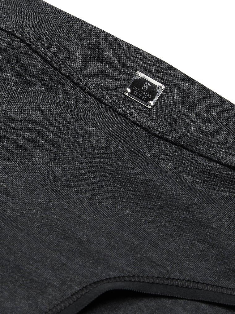 Majtki bawełniane z logo w talii Hiphugger Hardware. Produkt ma kolor czarny i pochodzi z kolekcji Cotton. 