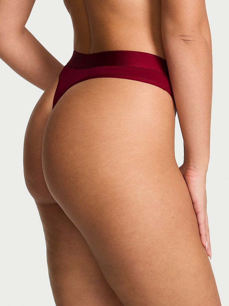 Cotton Stringi bawełniane z błyszczącym logo Heart Shine Patch