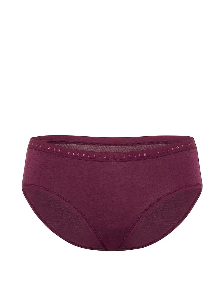 Majtki bawełniane Hiphugger. Produkt ma kolor różowy i pochodzi z kolekcji Victoria's Secret. 