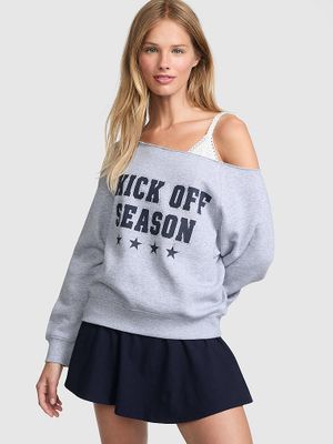 PINK Bluza Ivy Fleece z odkrytymi ramionami