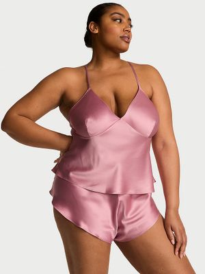 Victoria's Secret Satynowy zestaw do spania Cami Set