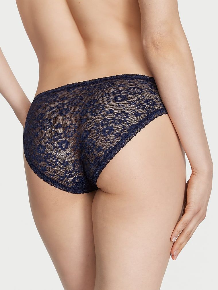 Majtki koronkowe Lace Bikini. Produkt ma kolor niebieski i pochodzi z kolekcji Lacie. 