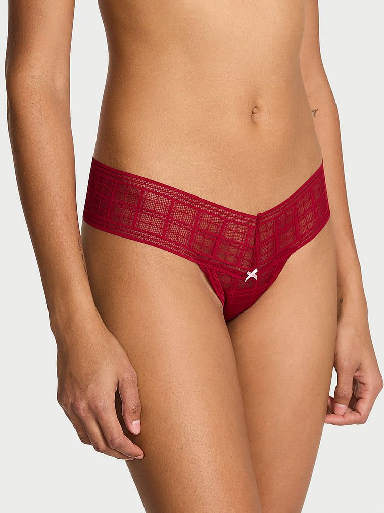 Lacie Stringi z motywem kratki Plaid Lace