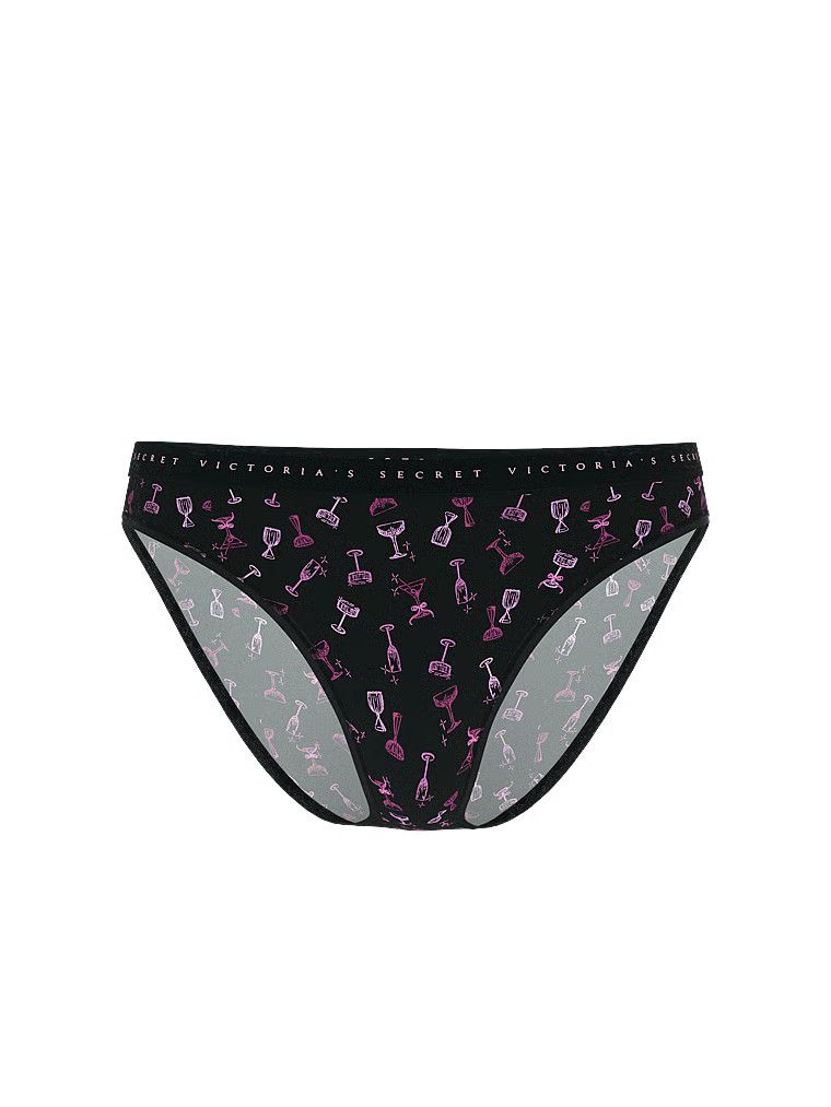 Majtki bawełniane Bikini. Produkt jest wzorzysty i pochodzi z kolekcji Victoria's Secret. 