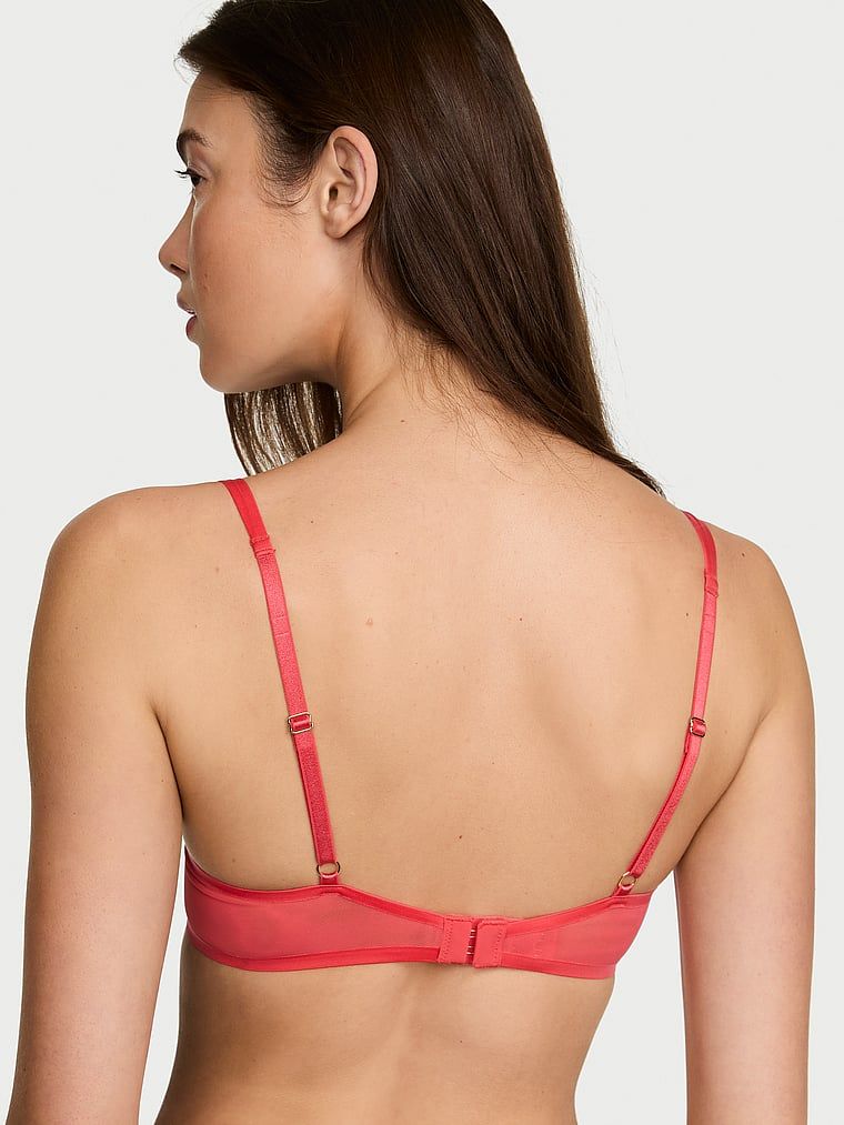 Biustonosz nieusztywniany balkonetka Sheer Reveal. Produkt ma kolor różowy i pochodzi z kolekcji Very Sexy. 