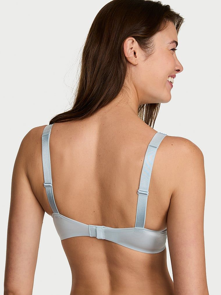 Biustonosz push-up z błyszczącymi ramiączkami Ombre Shine Strap. Produkt ma kolor niebieski i pochodzi z kolekcji Very Sexy. 