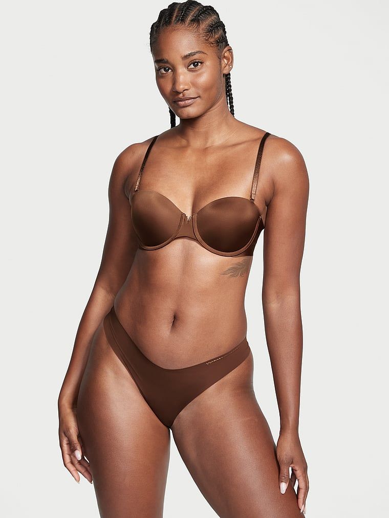 Victoria's Secret Bare Biustonosz push-up bez ramiączek Sexy Illusions Strapless