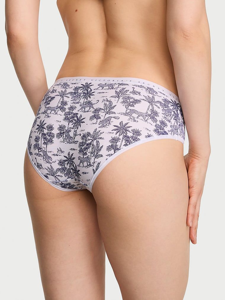 Majtki bawełniane Hiphugger. Produkt jest wzorzysty i pochodzi z kolekcji Victoria's Secret. 