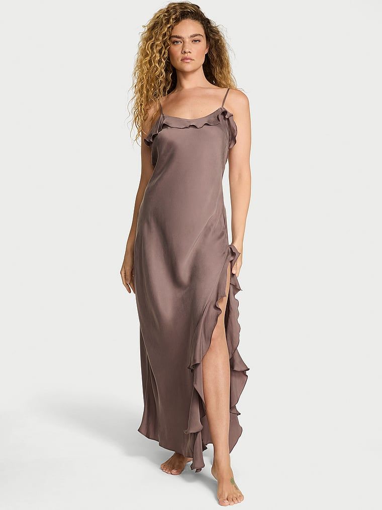 Dream Angels Koszulka nocna satynowa maxi Flutter