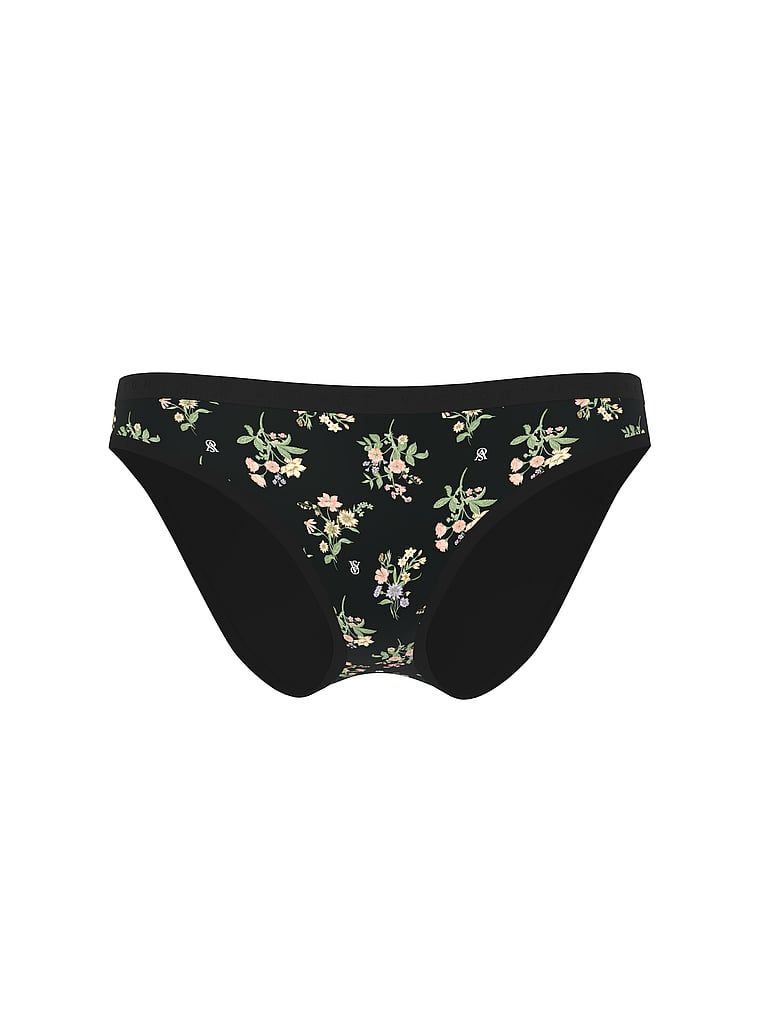 Majtki bawełniane Bikini. Produkt ma wzór kwiatowy i pochodzi z kolekcji Victoria's Secret. 