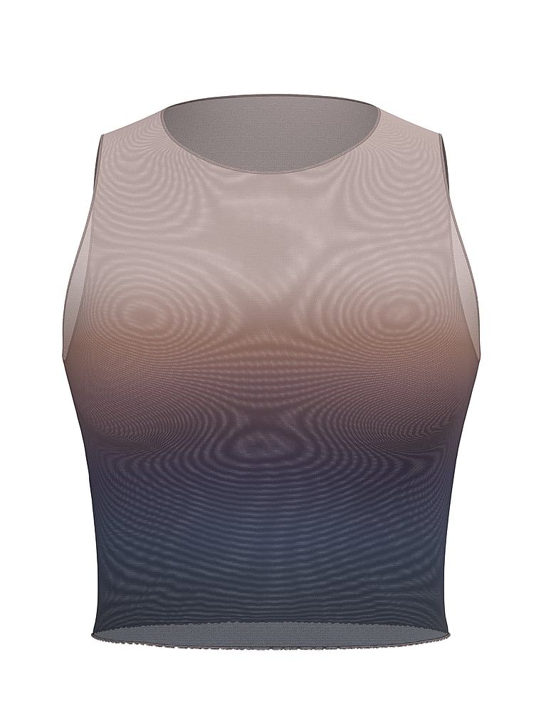 Top z siateczki na plażę Beachwear. Produkt jest wzorzysty i pochodzi z kolekcji Victoria's Secret Swim. 