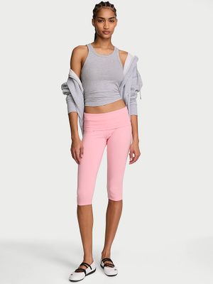 Angel Essentials Legginsy bawełniane rybaczki Capri